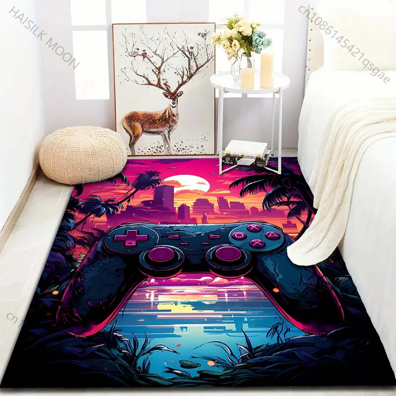 15 Sizes Game Controllers Gamer Carpet for Living Room Home Decor Non-slip Floor Mat for Boys Room Modern Rug Washable Rugs