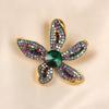 Foreign Trade Retro Brooch Flower Floral Temperament Brooch Diamond Brooch Pin Buckle With Jewelry