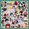 My Hero Academia Color Stickers, 50 Sheets (not Repeated), Waterproof and Sunscreen.