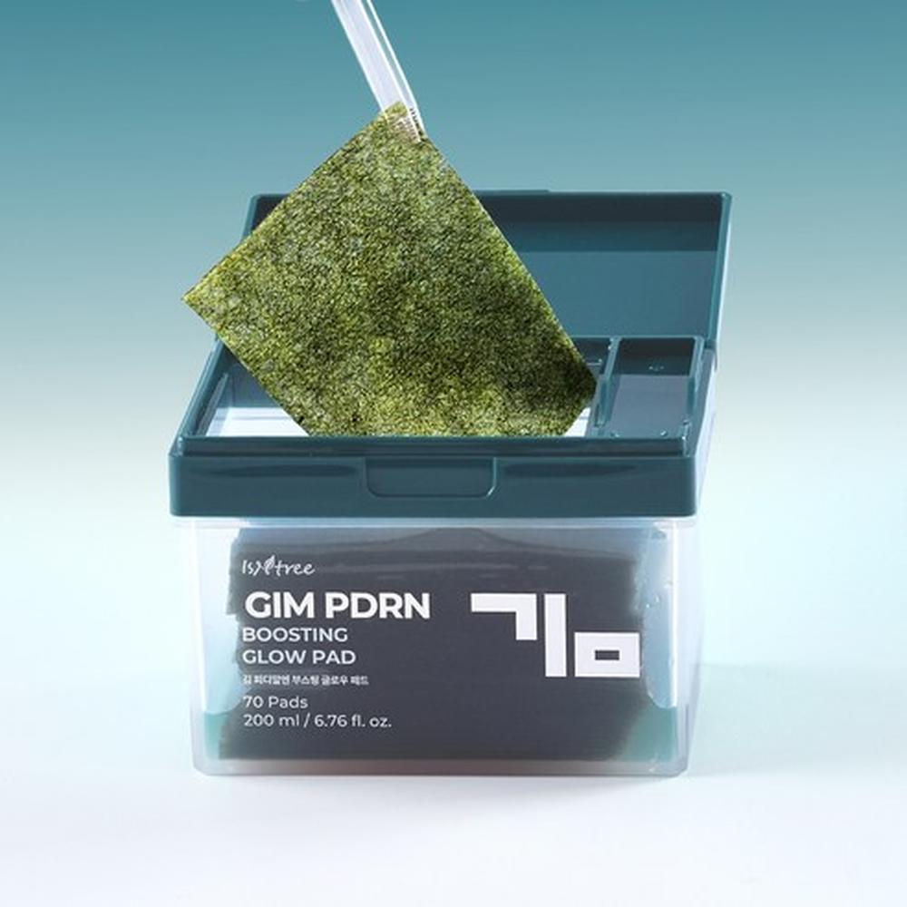 ISNTREE Gim PDRN Boosting Glow Pad 200 мл 70 шт. - Glow Pad Увлажнение, Корейский
