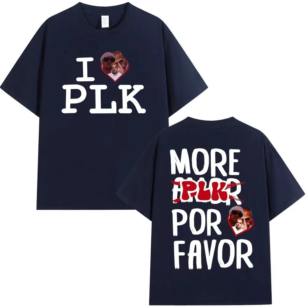 Rapper I Love Plk Graphics 100Cotton Music Tshirt 2026 New Summer Hip Hop Unisex Ventilate Short Sleeve Shirt Fan Gifts