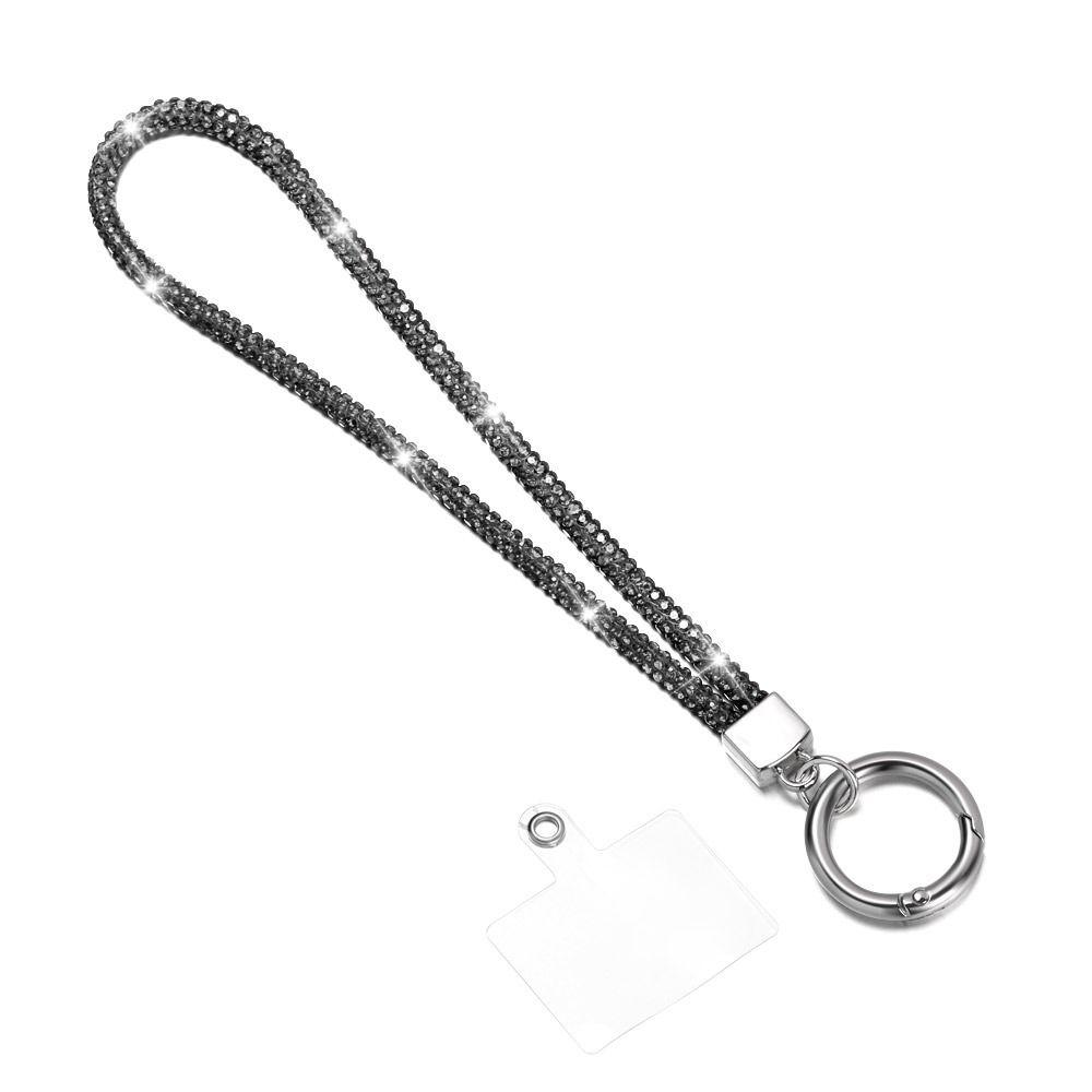 Блестящий шнурок для телефона со стразами, яркий брелок, роскошный блестящий кристалл, веревка с защитой от потери, модные ремешки для запястья, подвесной шнур