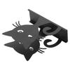 2pcs Metal Napkin Holder Innovative Hollow Out Cat Shape Paper Napkin Holder for Kitchen Hotel Restaurant