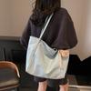 Простая сумка оверсайз женская 2025 новая большая вместительная студенческая сумка для занятий модная сумка через плечо тренд