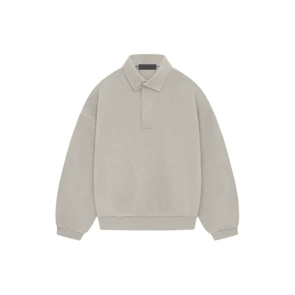 Fear of God Essentials Мужские топы с длинным рукавом, поло, Seal, серый, 192SP244395F