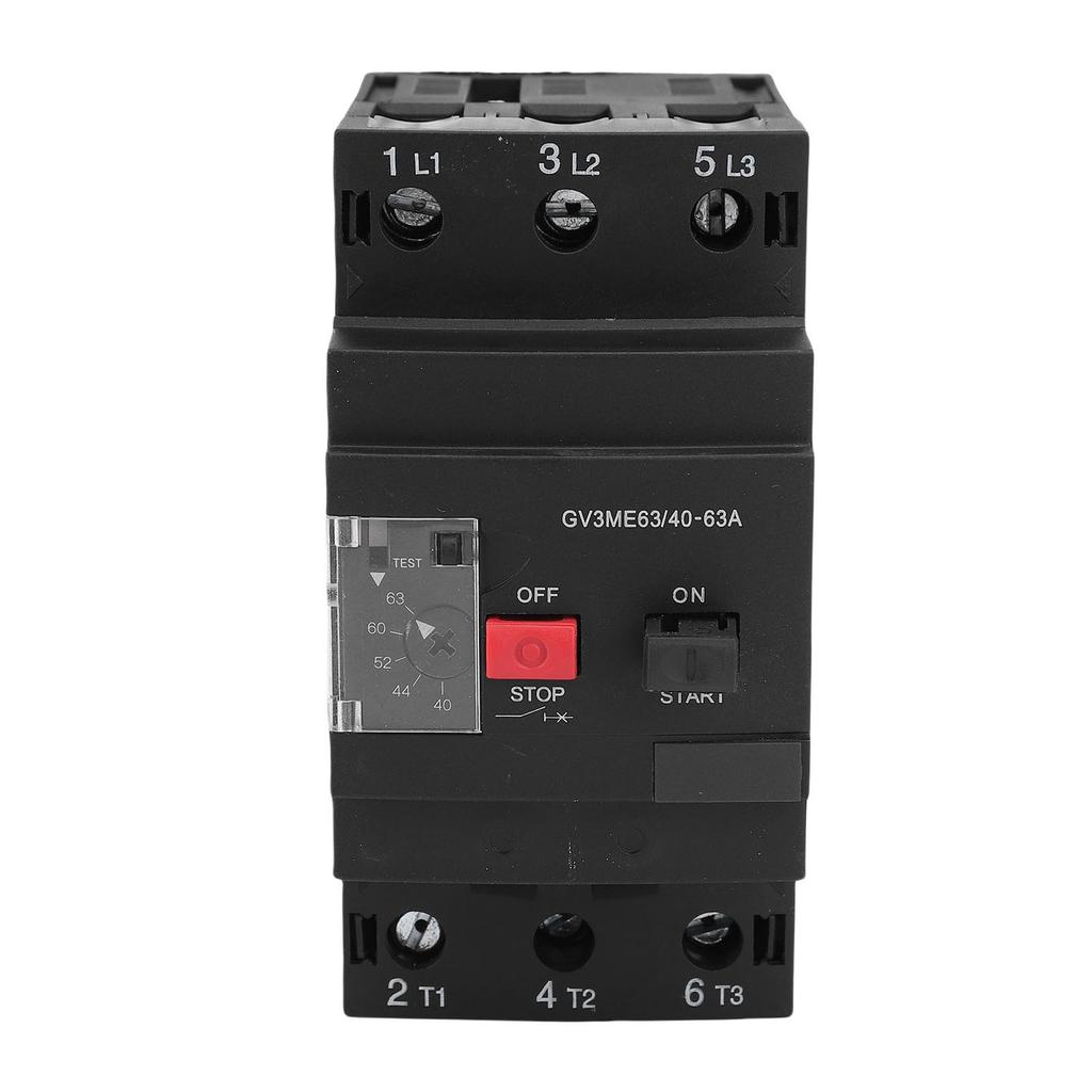 Motor Circuit Breaker Thermal Magnet Manual Motor Starter Overload Protector 35mm Rail Mount 40 63A