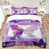 3PCs Daughter Appreciation Quote Design Cover Set, Breathable Fabric, Machine Washable (1 Duvet Cover + 2 Pillowcases) (Without Quilt) yy250911126
