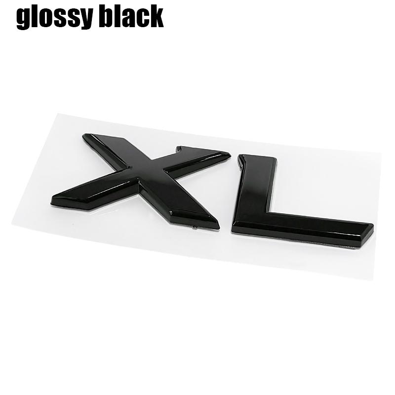 1pcs 3D XL ABS Car Rear Letter logo sticker Rear Bumper tail door trunk sticker car rear Emblem sticker KYI6 styling Accessories