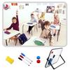 Magnetic Dry Erase Board with Stand Desktop Double-Sided White Board with Markers Eraser Magnets for Home Office School Kids Drawing