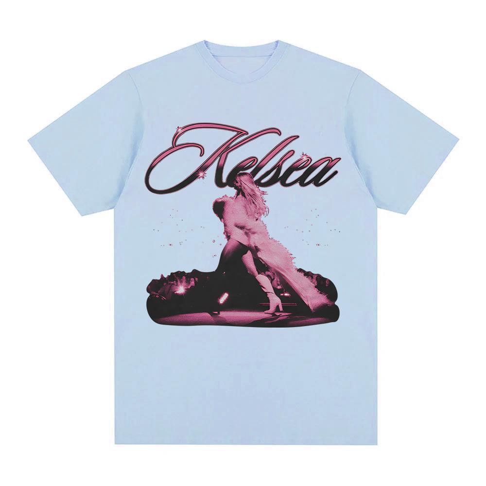 KELSEA VINTAGE PHOTO T-SHIRT Kelsea Ballerini High Quality Tee-shirt 100%cotton Round Neck Hip Hop Style Sleeve Women/men Tees