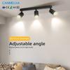 Matte Black GU10 Track Light Fixtures 3 Light 4 Lights Directional Flush Mount Ceiling Spotlight Kitchen Living Room Hallway
