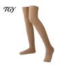 Soft Fleece Sleep Socks 1 Pair Fuzzy Thigh High for Women, Long Fluffy Skin Friendly Plush Hosiery Leg Warmer, Thickened Over The Knee Stockings,