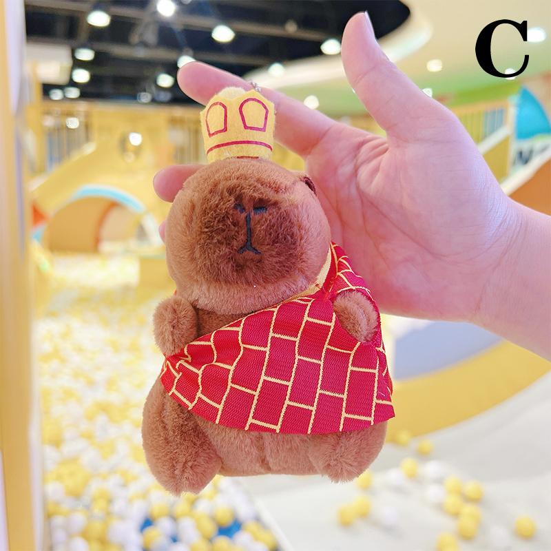 Капибара плюшевая кукла мультфильм брелок кулон мягкая кукла рюкзак кулон автомобиль сумка брелок декор детский подарок брелок
