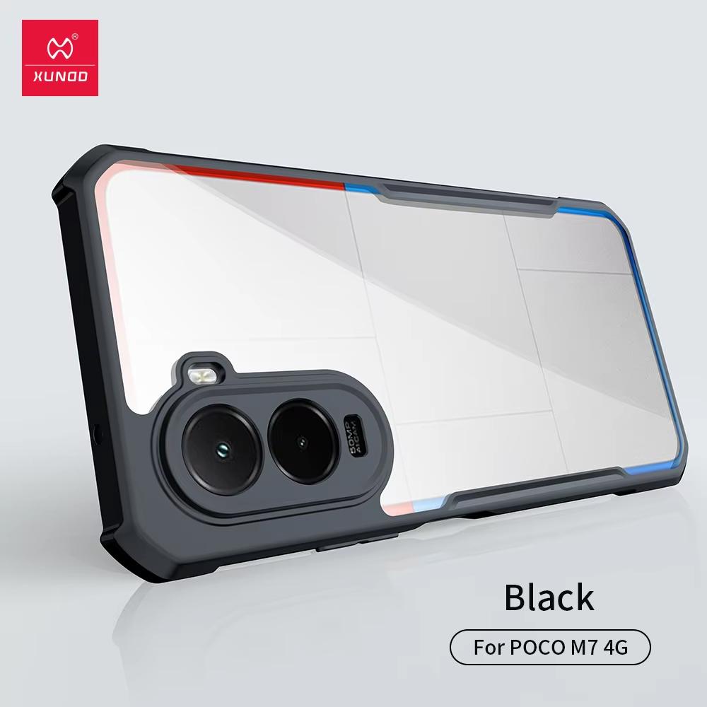 Для Xiaomi Poco M7 4G Чехол XUNDD Чехол Подушка безопасности Ударопрочный Бампер Защитные Чехлы Прозрачная Крышка для Телефона