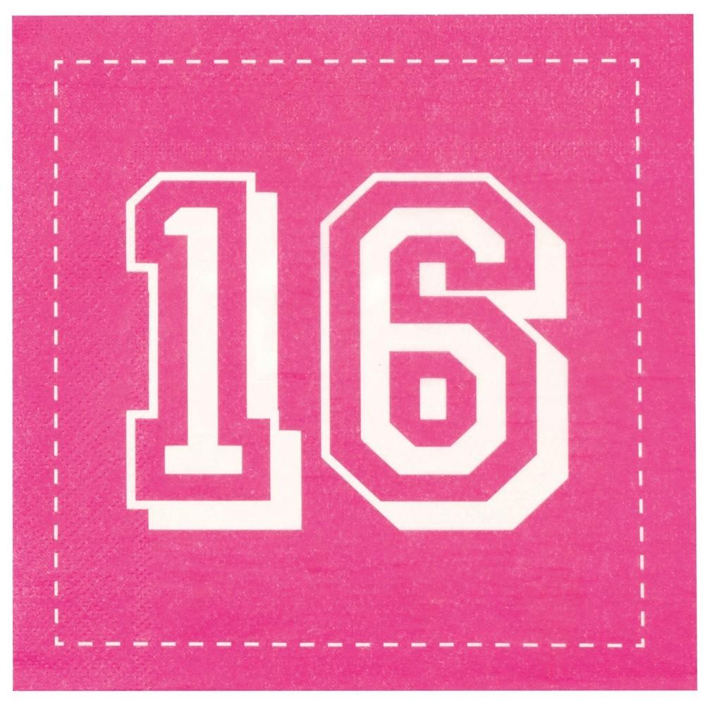 Boland Бумажные одноразовые салфетки Sweet 16 (Упаковка из 12 шт.)