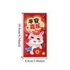 6PCS Paper Horse Year Red Envelope Spring Festival Gift Bag Lucky Money Bag Bless Words Cartoon New Year Red Envelopes