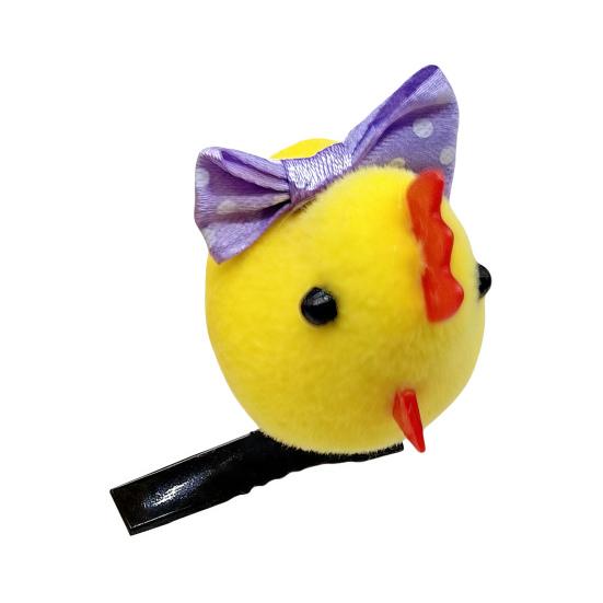 1/2/5Pcs Hair Pin Flocking Cartoon Capibara Chick Duck Decor Spring Design Metal Hair Clips Decorative Holiday Party Hairpins Hair Accessories