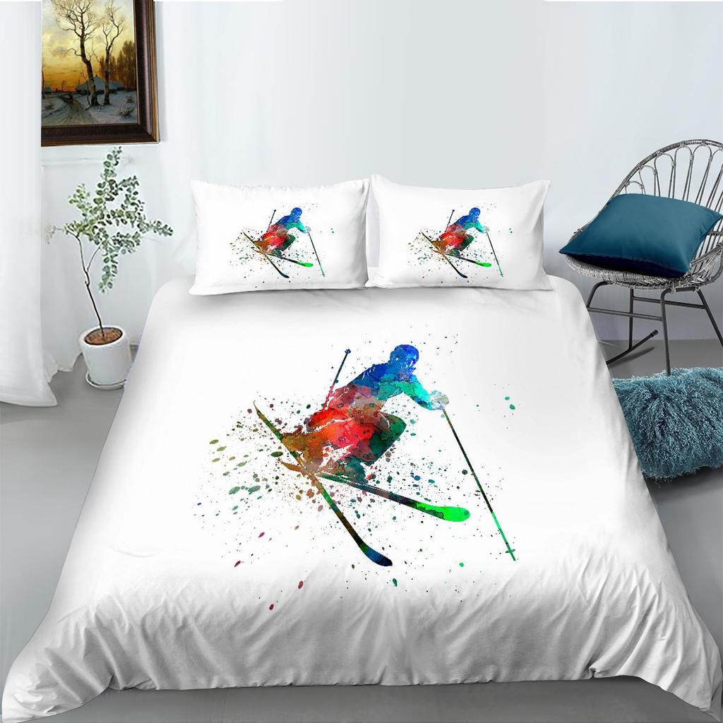 Комплект постельного белья на спортивную тематику, футбольные и другие спортивные серии, пуховые пододеяльники и наволочки с принтом, полноразмерное украшение для дома в Австралии, ЕС, США и Германии.