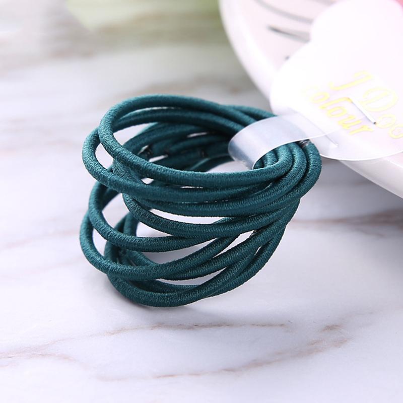 100PCS/bags 2mm Diameter 3cm Kids Nylon Elastic Hair Bands Ponytail Holder Rope Elasticity Hair Ties for DIY Hair Accessories