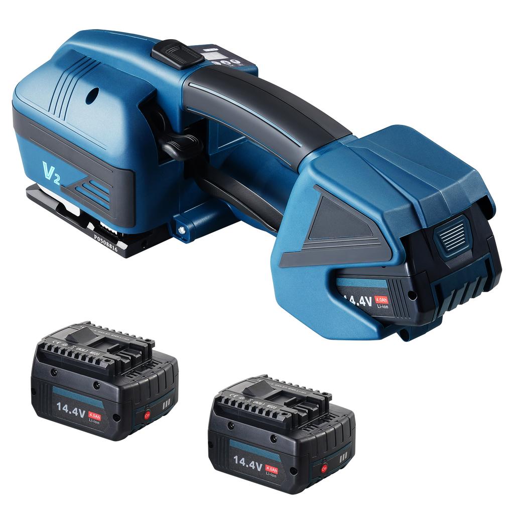 SucceBuy Электрическая обвязочная машина Портативный аккумуляторный автоматический инструмент для обвязки ПП ПЭТ лентами 0,35"-0,63" Упаковочная коробка