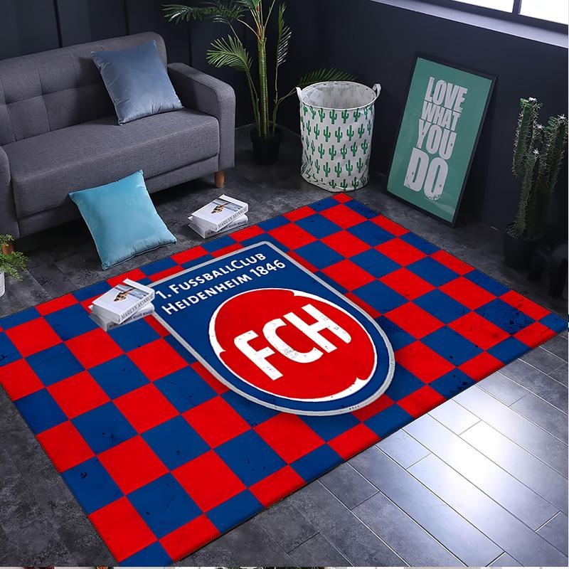 1PC rug Heidenheim Crest Carpet, Chair Rug,Area Rug for Office Bedroom living rooms bedroom, Doormat decor Christmas fan gifts