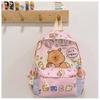 Adorable Cartoon Capybara Kids Backpack For Boys And Girls Stylish And Fun Design