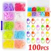 Mix Color Plastic Knitting Tools Mini Resin Small Clips Pins Locking Stitch Markers Crochet Sewing Needle Clip Hooks Accessories