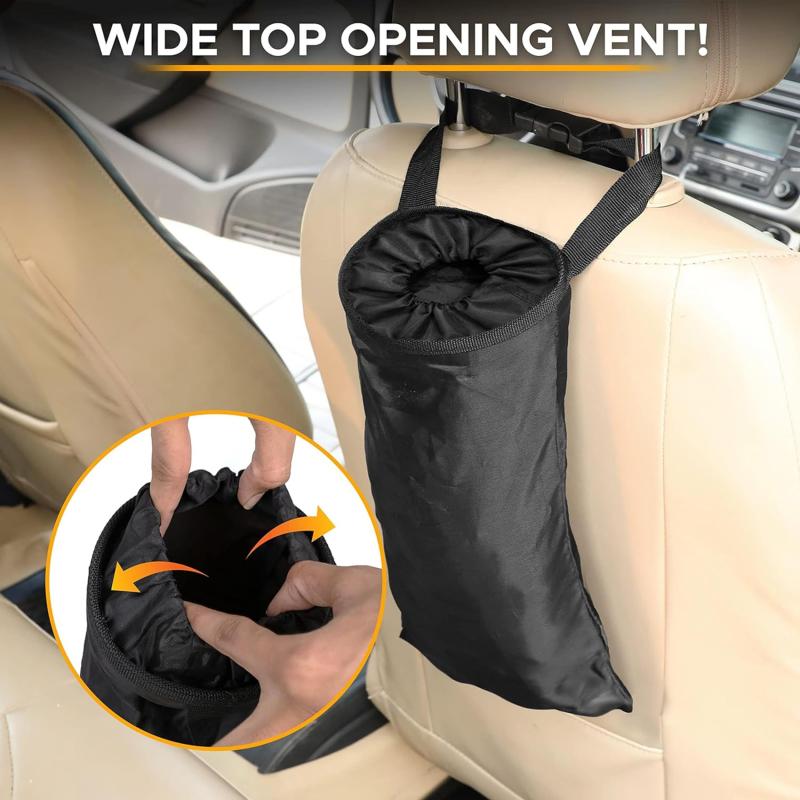 Multifunctional Car Seat Back Trash Holder Hang Litter Bag Garbage Storage Rubbish Container Oxford Cloth Car Waste Bins Cleaning Tools