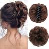 Synthetic Hair Bun Claw Clip In Chignon Hair Piece Curly Messy Bun Ponytail Hair Extensions Scrunchie Hairpieces for Women