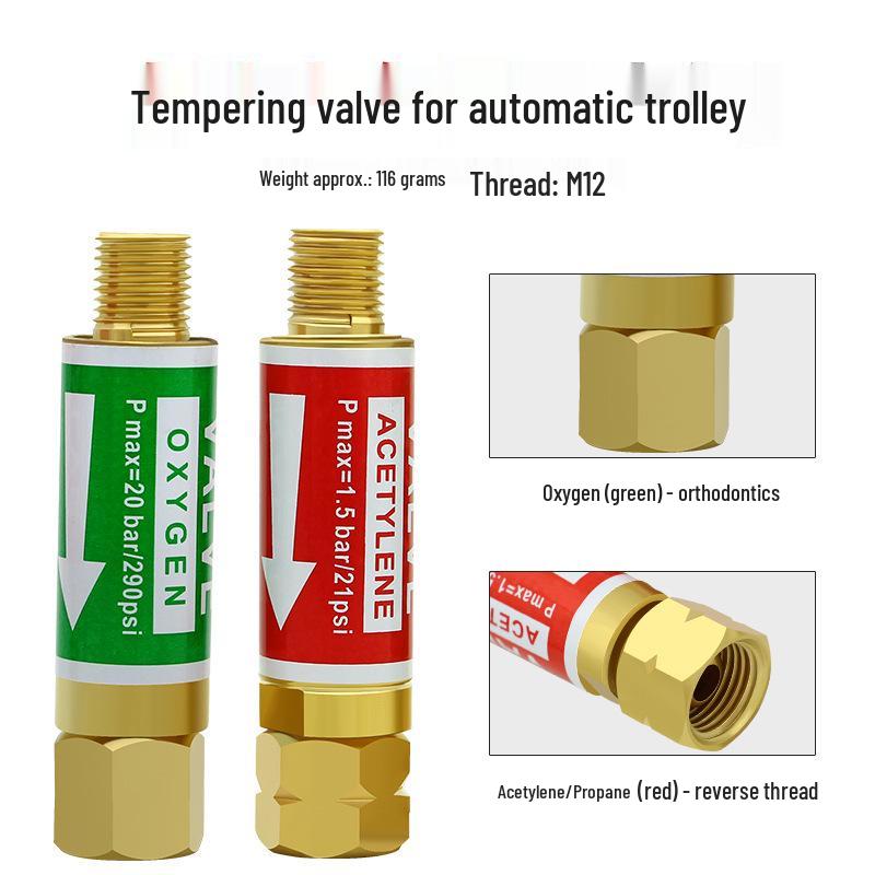 Gas Safety Kit: Flashback Arrestor, Torch Valve, Pressure Reducer for Welding & Cutting