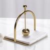 Modern Light Luxury Hotel Exhibition Hall Desktop Metal Fixed-point Paper Towel Holder Ornaments Creative Soft Decoration Home Crafts Ornaments