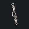 Stainless Steel Hand-Shape Toggle Connectors DIY Jewelry Making Bracelet Clasps Bulk Accessories