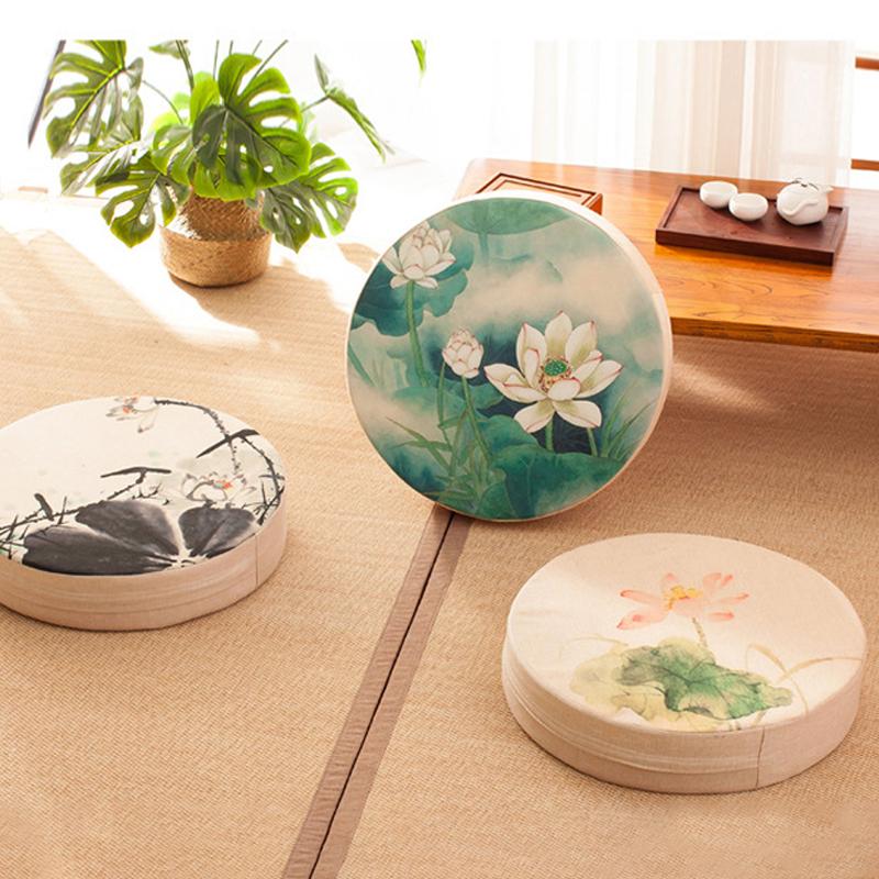 Китайский футон для йоги, медитации, футон, пуф, толстый коврик для поклонения Будде, татами для эркера, подушка для сиденья, табурет, напольный коврик