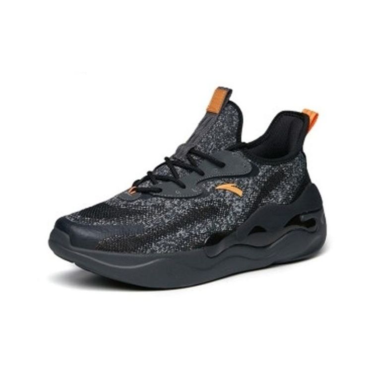 Anta Chao Bai 2.0 Ткань Модная Сетчатая Нескользящая Износостойкая Дышащая Легкая Низкая Повседневная Обувь Мужские Кроссовки Серый Черный 912218835-3