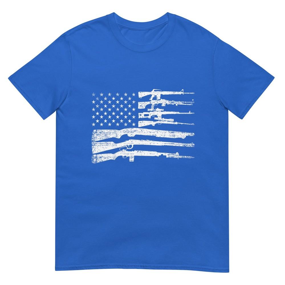 American Flag Guns Vintage 2nd Aunisexdunisext Pro Gun TShirt