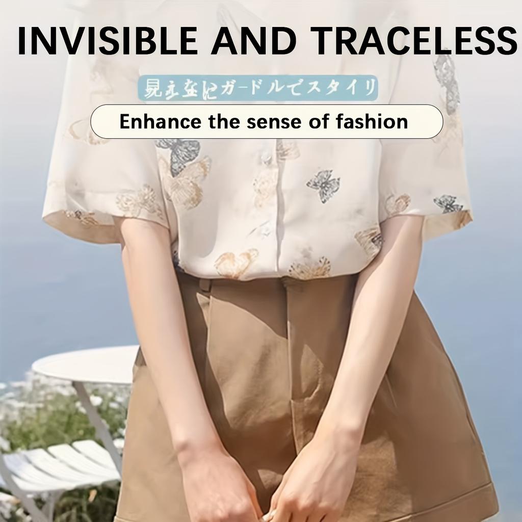 1 шт. Женская регулируемая лента для заправки рубашки с эластичной короткой лентой - Регулируемая талия для топов, свитеров, блузок - Бесшовная конструкция для контроля живота