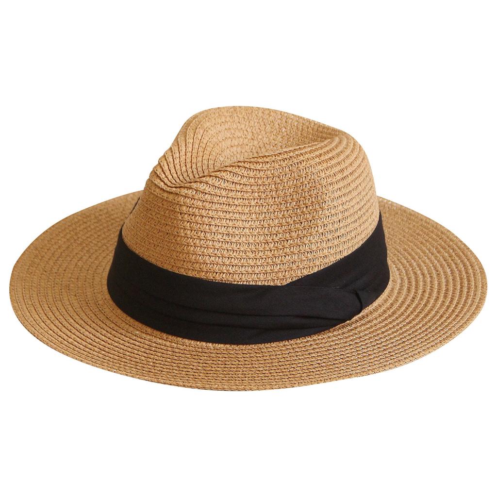 Hat Sun Hats For Women Men Wide Fedora Straw Beach Hat Couple Beach Hat