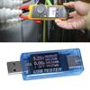 USB тестер ток напряжение емкость время мощность Вт температура дисплей USB вольтметр синий