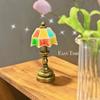Dollhouse Mini 1/12 Миниатюрные настольные лампы Ретро-лампы Декор Аксессуары