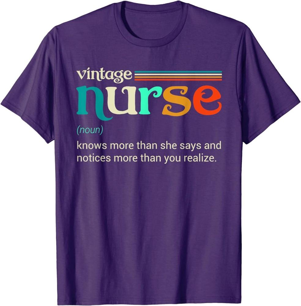 Vintage Nurse Noun Definition Knows More Than Funny Unisex T-Shirt Unisex T-Shirt