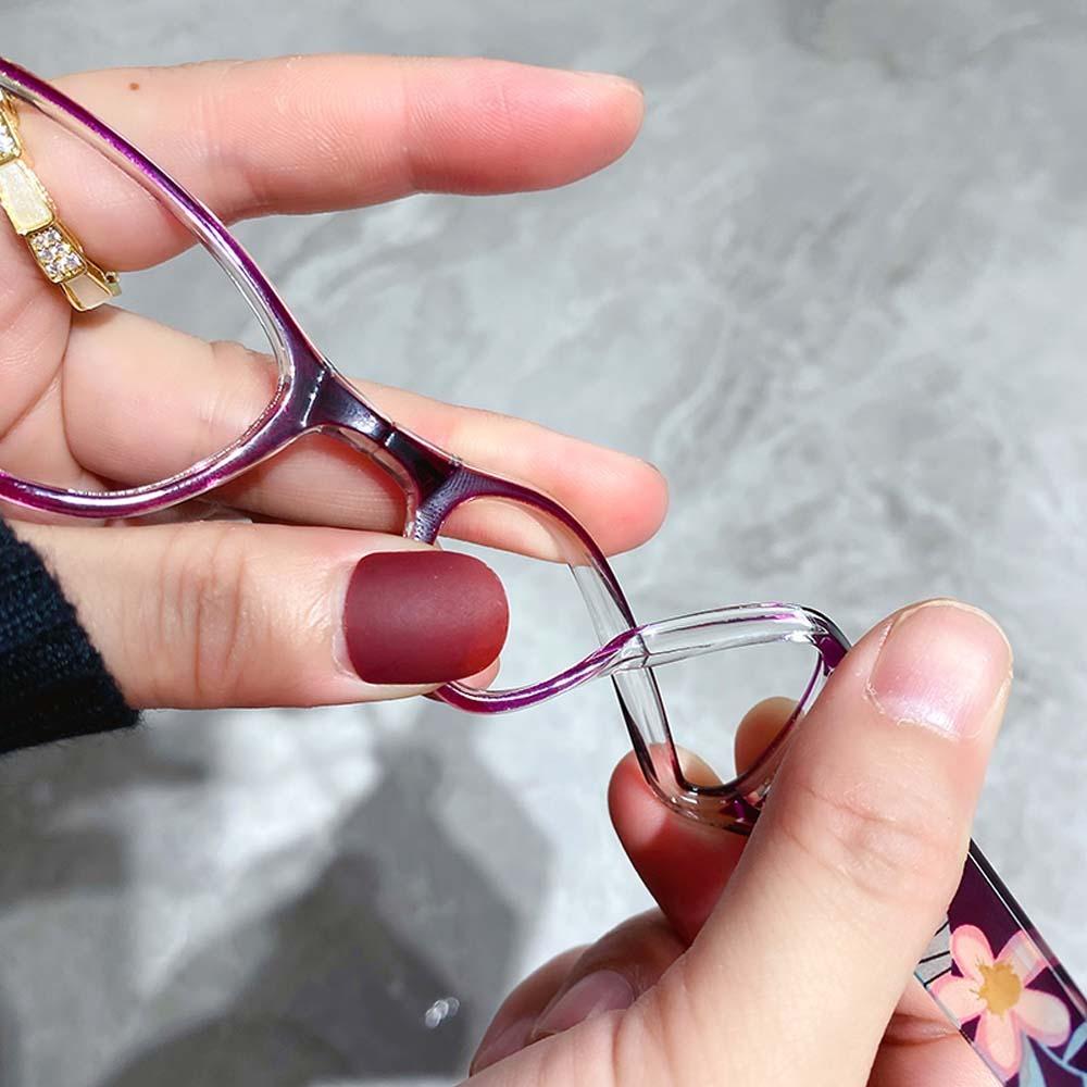 Цинк Цинковый сплав Складные Пресбиопические Очки с Цветочным Принтом Очки для Защиты от Синего Света День Матери