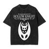 Модная винтажная мужская и женская футболка с принтом Hollow Knight, футболка свободного кроя с коротким рукавом, уличная одежда, летняя повседневная детская одежда