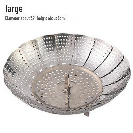 Stainless Steel Multifunctional Steamer Pot with Handle and Drainage Basket
