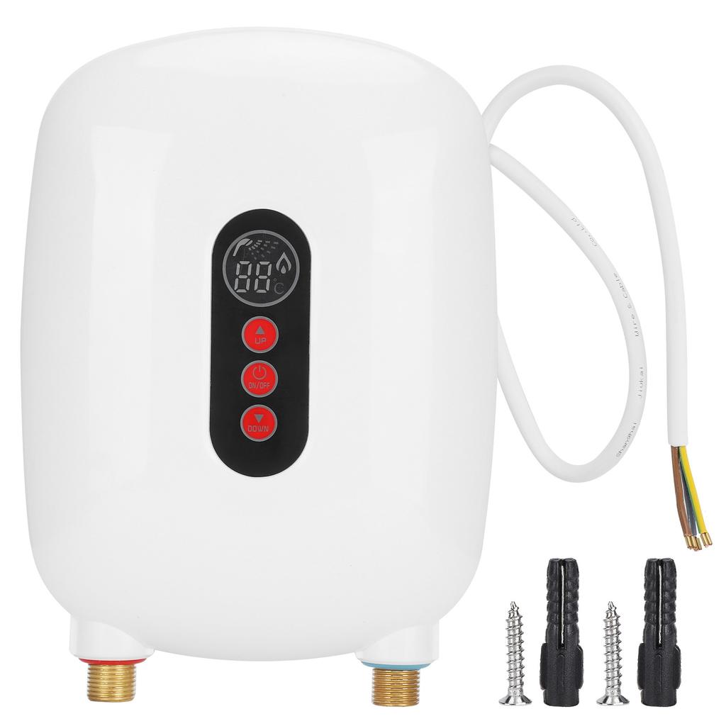 6500 Вт мгновенный водонагреватель быстрый нагрев дисплей температуры 220 В для бытовой кухни ванной комнаты