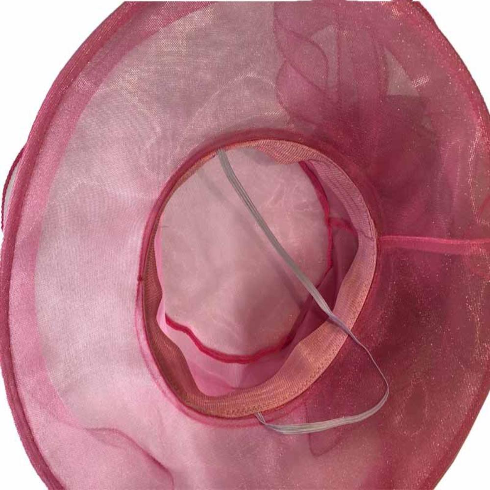 Ruffles Wedding Hat Organza French Vintage Hat Elegant Sunhats