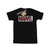 Marvel Womens/Ladies Red Font Logo Cotton Boyfriend T-Shirt