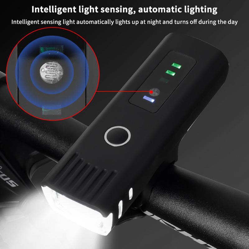 Комплект велосипедных фонарей, Мощный светодиодный USB-перезаряжаемый свет для шоссейного и горного велоспорта, Ночная езда, Водонепроницаемый