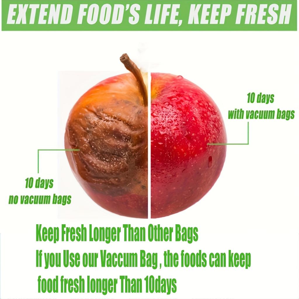 Многоразовые вакуумные пакеты для хранения продуктов, идеально подходящие для сохранения фруктов и готовых блюд, идеально подходят для кухни и хранения продуктов в холодильнике.
