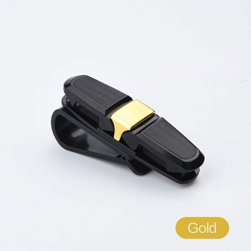 1 шт., зажим для автомобильных очков из углеродного волокна, креативный универсальный автомобильный солнцезащитный козырек, держатель для очков, зажим для билетов, автоаксессуары