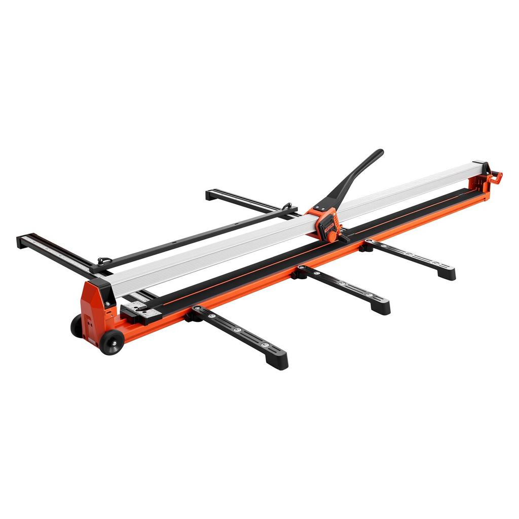 1800 mm Manual Tile Cutter, Upgraded Rail and Sliding Head, Precision Alignment Guide, Tungsten Carbide Cutting Wheel, Support Legs with Swivel